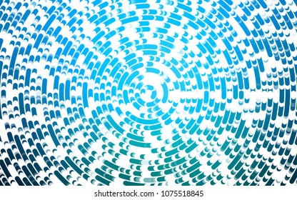 Light BLUE vector pattern with lines, ovals. A vague circumflex abstract illustration with gradient. A new texture for your  ad, booklets, leaflets.