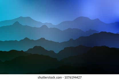 Light BLUE vector pattern with lines, ovals. A vague circumflex abstract illustration with gradient. Pattern for your business design.