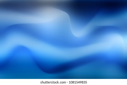 Light BLUE vector pattern with lines, ovals. Geometric illustration in marble style with gradient.  The elegant pattern for brand book.