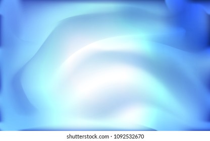 Light BLUE vector pattern with lines, ovals. A completely new color illustration in marble style. The best blurred design for your business.