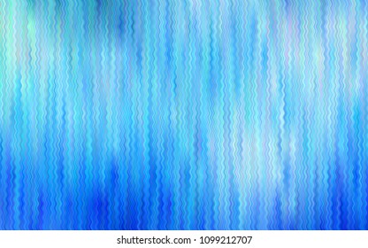 Light BLUE vector pattern with lines, ovals. Colorful illustration in abstract marble style with gradient. The elegant pattern for brand book.