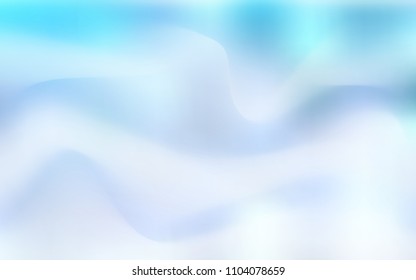Light BLUE vector pattern with lines, ovals. Creative geometric illustration in marble style with gradient. A new texture for your  ad, booklets, leaflets.