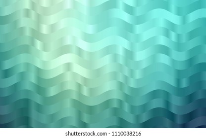 Light BLUE vector pattern with lines, ovals. A sample with blurred bubble shapes. Marble style for your business design.