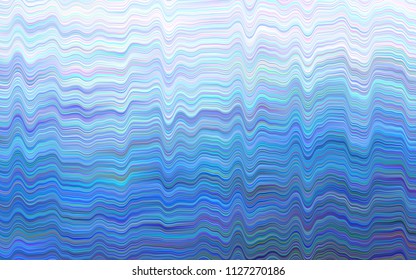 Light BLUE vector pattern with lines, ovals. A completely new color illustration in marble style. The elegant pattern for brand book.