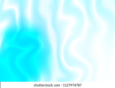 Light BLUE vector pattern with lines, ovals. Blurred geometric sample with gradient bubbles.  A completely new template for your business design.