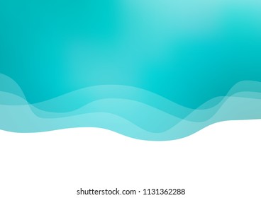 Light BLUE vector pattern with lines, ovals. Colorful abstract illustration with gradient lines. A completely new marble design for your business.