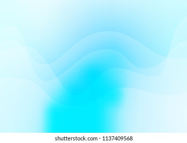 Light BLUE vector pattern with lines, ovals. Colorful abstract illustration with gradient lines. The best blurred design for your business.