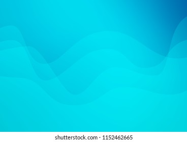 Light BLUE vector pattern with lines, ovals. Geometric illustration in marble style with gradient.  A completely new marble design for your business.
