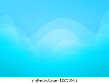 Light BLUE vector pattern with lines, ovals. Brand new colored illustration in marble style with gradient. The template for cell phone backgrounds.