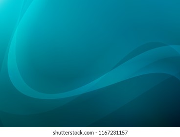 Light BLUE vector pattern with lines, ovals. A sample with blurred bubble shapes. A completely new marble design for your business.