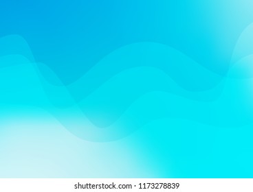 Light BLUE vector pattern with lines, ovals. Shining illustration, which consist of blurred lines, circles. Textured wave pattern for backgrounds.