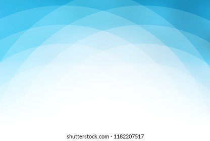 Light BLUE vector pattern with lines, ovals. Glitter abstract illustration with wry lines. A completely new memphis design for your business.