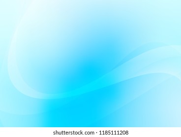 Light BLUE vector pattern with lines, ovals. Colorful illustration in abstract marble style with gradient. The elegant pattern for brand book.