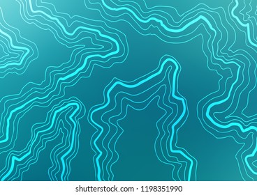 Light BLUE vector pattern with lines, ovals. Creative illustration in halftone marble style with gradient. A new texture for your  ad, booklets, leaflets.