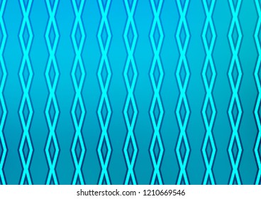 Light BLUE vector pattern with lines, rectangles. Colorful decorative design in simple style with lines, rhombuses. Pattern for ads, posters, banners.