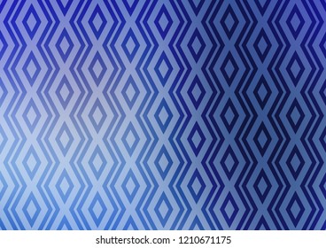 Light BLUE vector pattern with lines, rectangles. Shining colorful illustration with lines, rectangles. Smart design for your business advert.