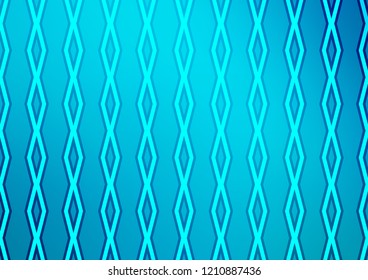 Light BLUE vector pattern with lines, rectangles. Colorful illustration with lines, cubes on abstract template. Pattern for business booklets, leaflets.