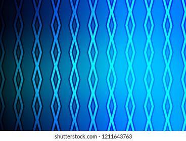 Light BLUE vector pattern with lines, rectangles. Glitter abstract illustration with colorful lines, rhombuses. Backdrop for TV commercials.