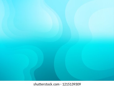 Light BLUE vector pattern with lines, ovals. An elegant bright illustration with gradient. A completely new marble design for your business.