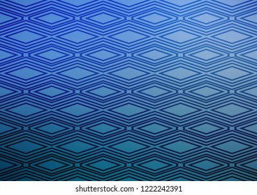 Light BLUE vector pattern with lines, rectangles. Colorful illustration with lines, cubes on abstract template. Best design for your ad, poster, banner.