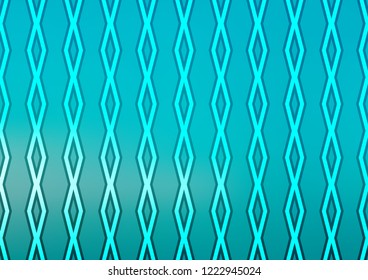 Light BLUE vector pattern with lines, rectangles. Glitter abstract illustration with colorful lines, rhombuses. Smart design for your business advert.