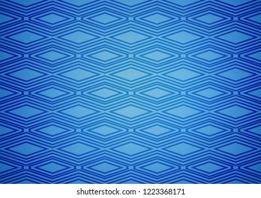 Light BLUE vector pattern with lines, rectangles. Colorful illustration with lines, cubes on abstract template. Best design for your ad, poster, banner.