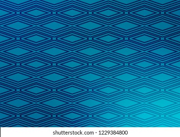 Light BLUE vector pattern with lines, rectangles. Shining colorful illustration with lines, rectangles. Pattern for websites, landing pages.