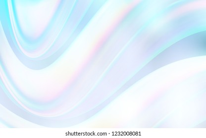 Light BLUE vector pattern with lines, ovals. An elegant bright illustration with gradient. Brand new design for your ads, poster, banner.