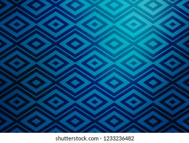 Light BLUE vector pattern with lines, rectangles. Modern geometric abstract illustration with lines, squares. Backdrop for TV commercials.