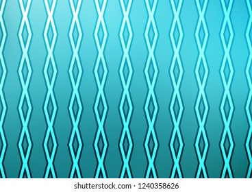 Light BLUE vector pattern with lines, rectangles. Modern geometric abstract illustration with lines, squares. Smart design for your business advert.