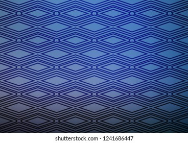 Light BLUE vector pattern with lines, rectangles. Modern geometric abstract illustration with lines, squares. Smart design for your business advert.