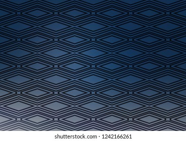 Light BLUE vector pattern with lines, rectangles. Modern geometric abstract illustration with lines, squares. Pattern for business booklets, leaflets.