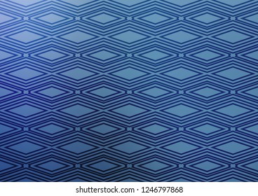 Light BLUE vector pattern with lines, rectangles. Colorful illustration with lines, cubes on abstract template. Best design for your ad, poster, banner.