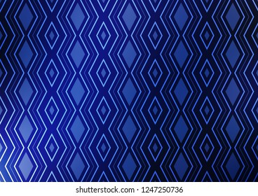 Light BLUE vector pattern with lines, rectangles. Colorful lines, squares on abstract background with gradient. Smart design for your business advert.