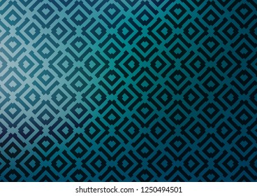 Light BLUE vector pattern with lines, rectangles. Shining colorful illustration with lines, rectangles. Best design for your ad, poster, banner.