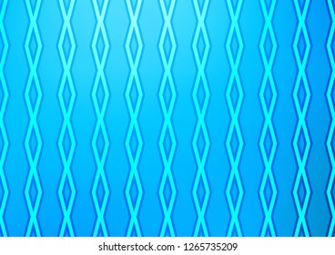 Light BLUE vector pattern with lines, rectangles. Modern geometric abstract illustration with lines, squares. Smart design for your business advert.