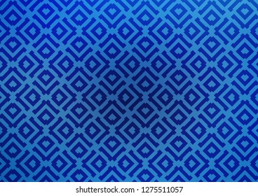 Light BLUE vector pattern with lines, rectangles. Colorful illustration with lines, cubes on abstract template. Backdrop for TV commercials.