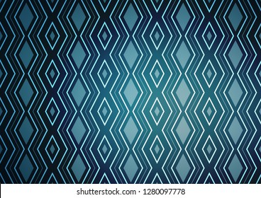 Light BLUE vector pattern with lines, rectangles. Shining colorful illustration with lines, rectangles. Pattern for business booklets, leaflets.