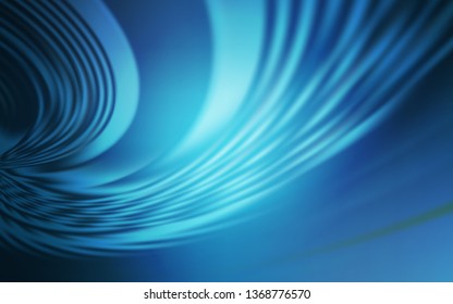 Light BLUE vector pattern with lines. Glitter abstract illustration with wry lines. A completely new design for your business.