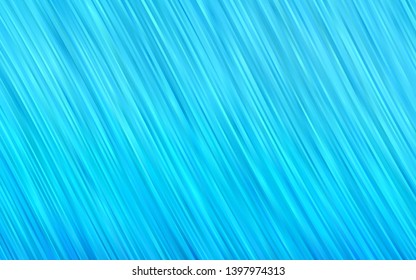Light BLUE vector pattern with lines, ovals. An elegant bright illustration with gradient. Textured wave pattern for backgrounds.