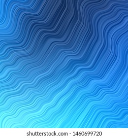 Light BLUE vector pattern with lines. Colorful illustration in abstract style with bent lines. Best design for your posters, banners.