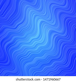 Light BLUE vector pattern with lines. Illustration in halftone style with gradient curves. Pattern for websites, landing pages.