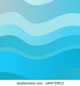 Light BLUE vector pattern with lines. Colorful illustration in circular style with lines. Pattern for busines booklets, leaflets
