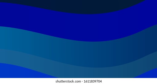 Light BLUE vector pattern with lines. Brand new colorful illustration with bent lines. Pattern for ads, commercials.