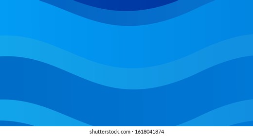 Light BLUE vector pattern with lines. Illustration in abstract style with gradient curved.  Pattern for busines booklets, leaflets