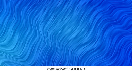 Light BLUE vector pattern with lines. Colorful illustration in abstract style with bent lines. Best design for your posters, banners.