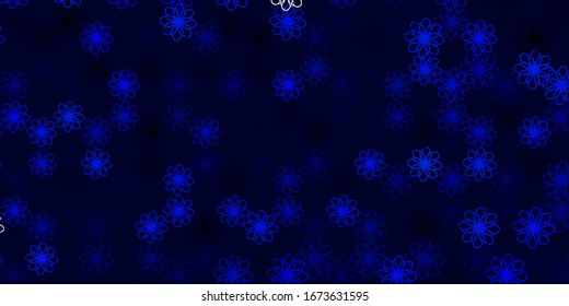 Light BLUE vector pattern with lines. Abstract gradient illustration with wry lines. Template for your UI design.