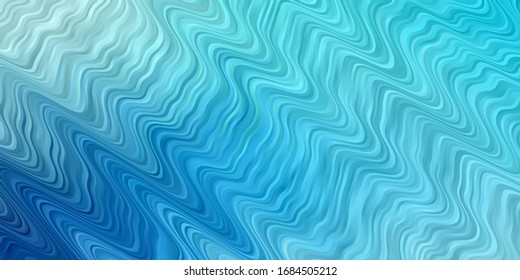 Light BLUE vector pattern with lines. Colorful illustration in abstract style with bent lines. Pattern for websites, landing pages.