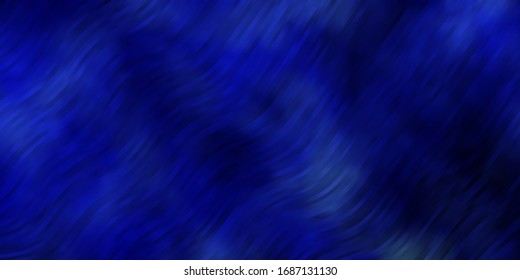 Light BLUE vector pattern with lines. Colorful illustration, which consists of curves. Pattern for booklets, leaflets.