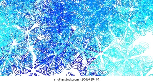 Light blue vector pattern with lines. Brand new colorful illustration with bent lines. Template for your UI design.